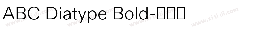 ABC Diatype Bold字体转换